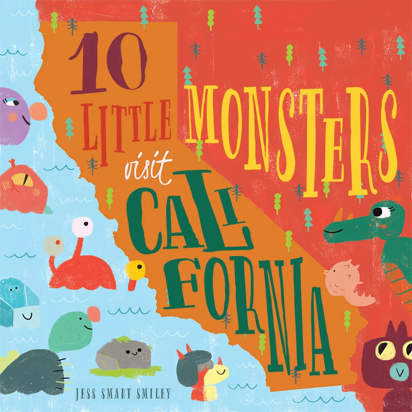 10 Little Monsters Visit California - Book