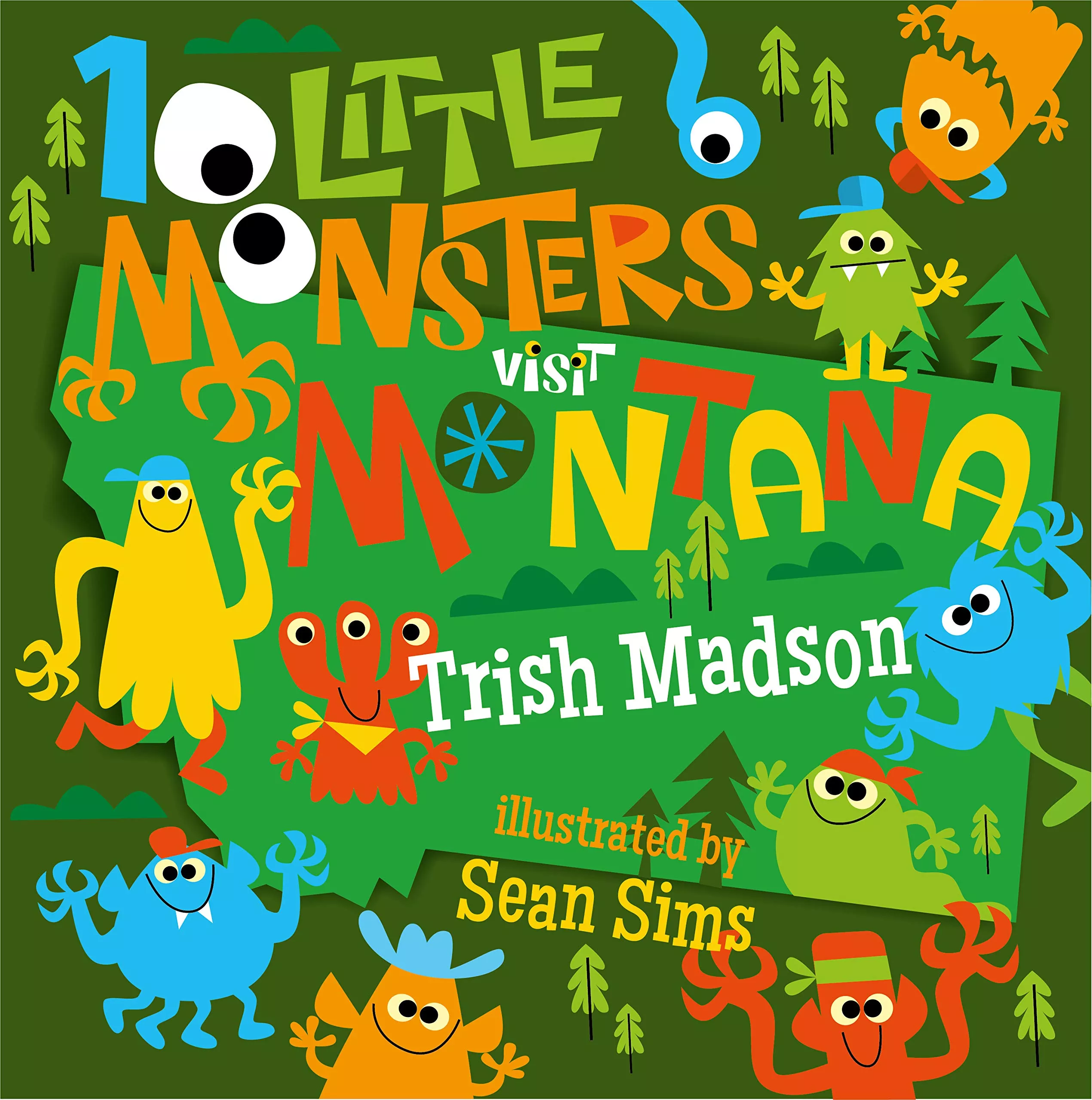 10 Little Monsters Visit Montana - Book