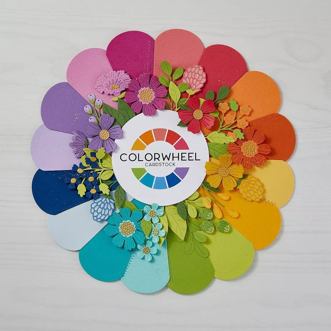 12x12 Cardstock: Spellbinders-COLORWHEEL CARDSTOCK- 10 SHEETS Per Pack