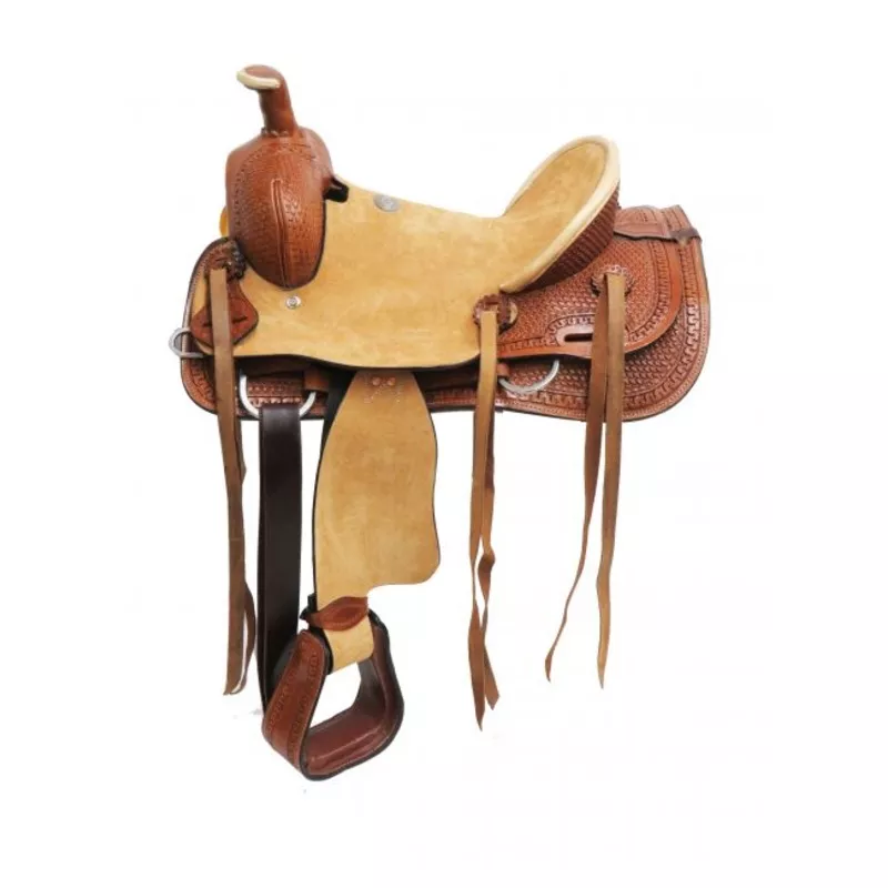 #1580314: 14" Double T hard seat roper style saddle