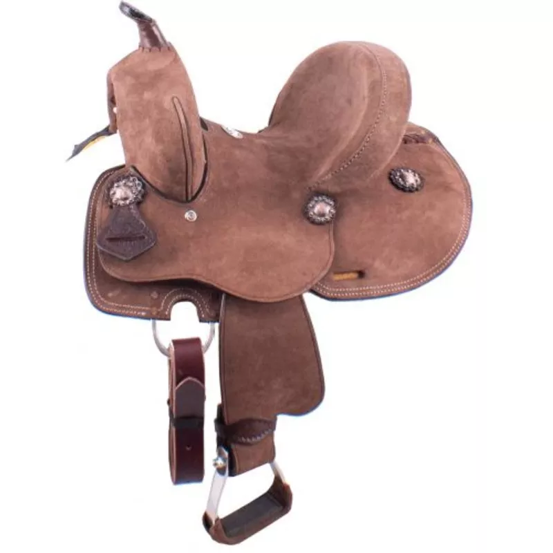 #1585110: 10" Double T Youth Hard Seat Barrel Saddle
