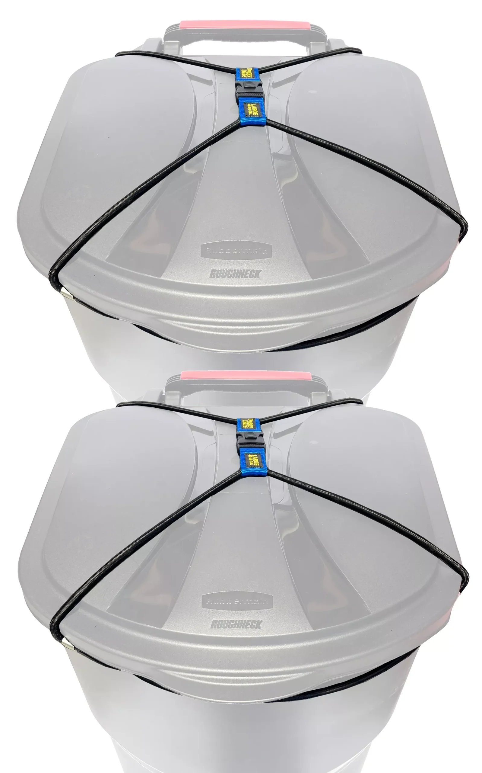 (2-PACK) Doggy Dare TRASH CAN LOCK fits 80-95 Gallon Can (XTRA LARGE)
