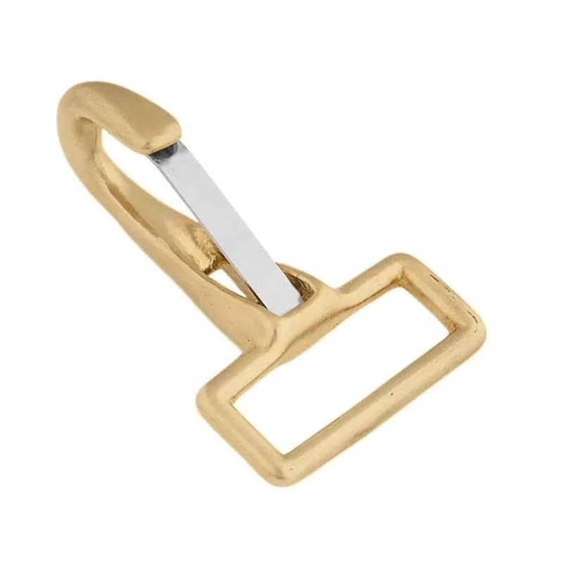 #200 Solid Brass Halter Snap with Stainless Steel Spring 1"