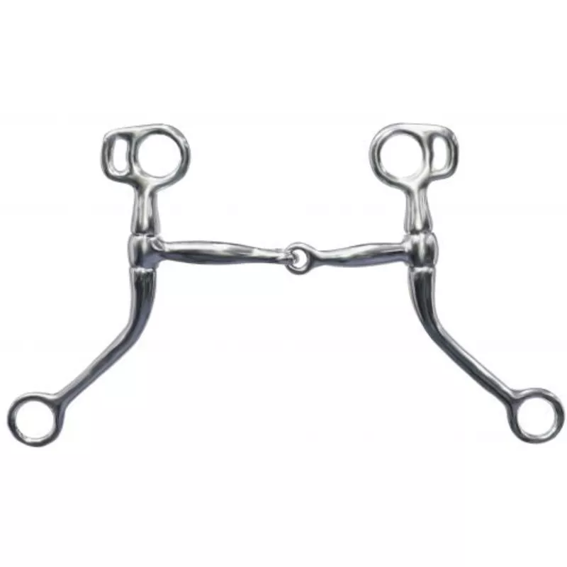 #25312: Showman chrome plated long shank tom thumb bit with 7