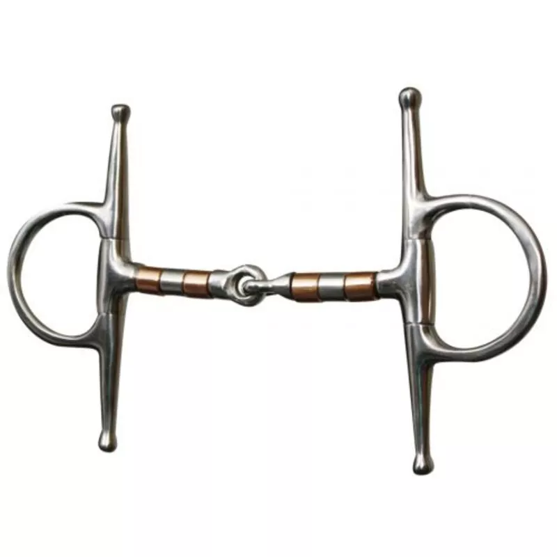 #255691: Showman stainless steel full cheek snaffle