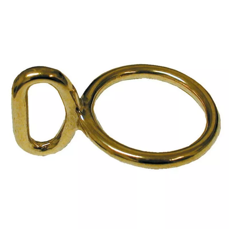 #3611 Solid Brass Loop & Ring 1" x 1-3/8" special order