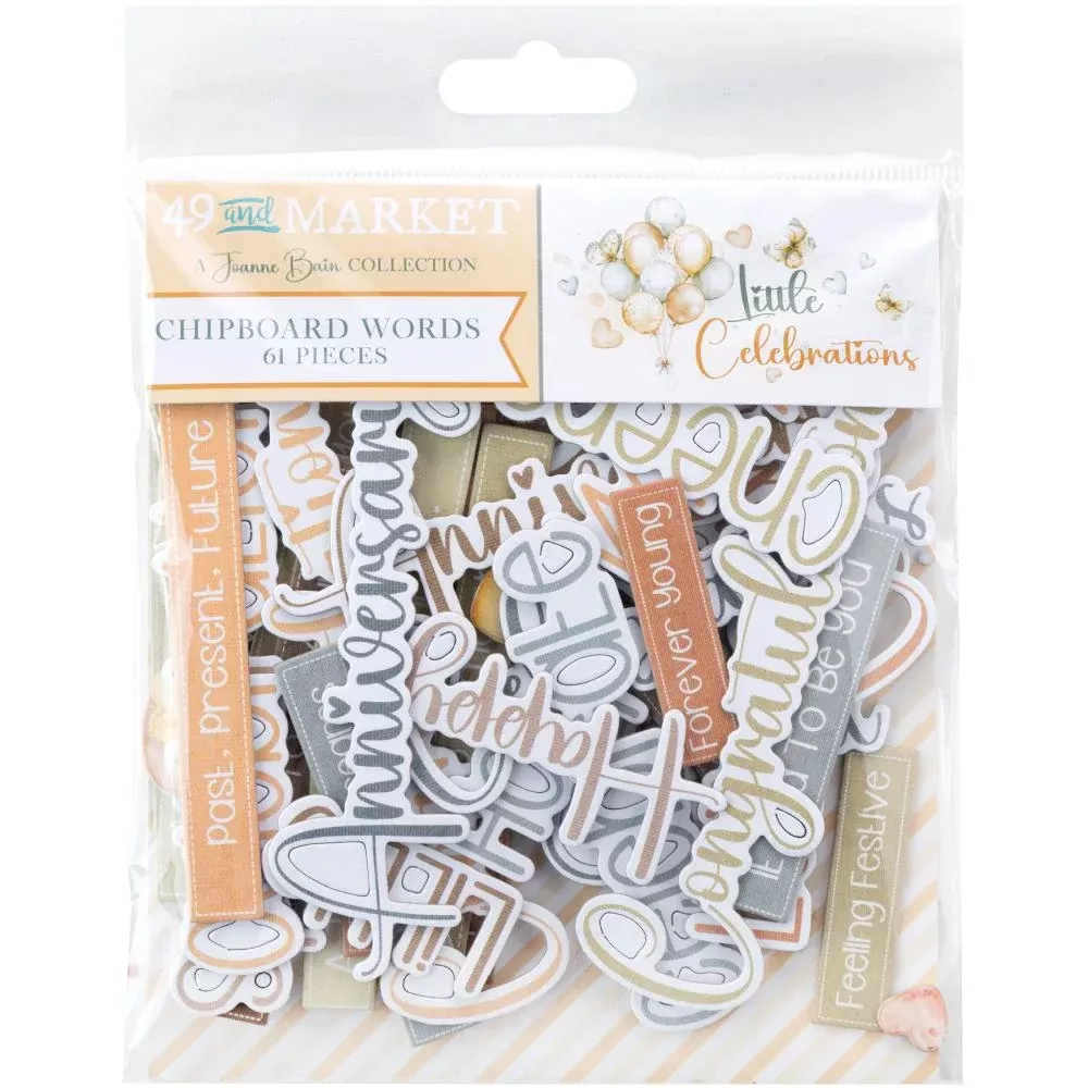 49 And Market Chipboard Set Little Celebrations