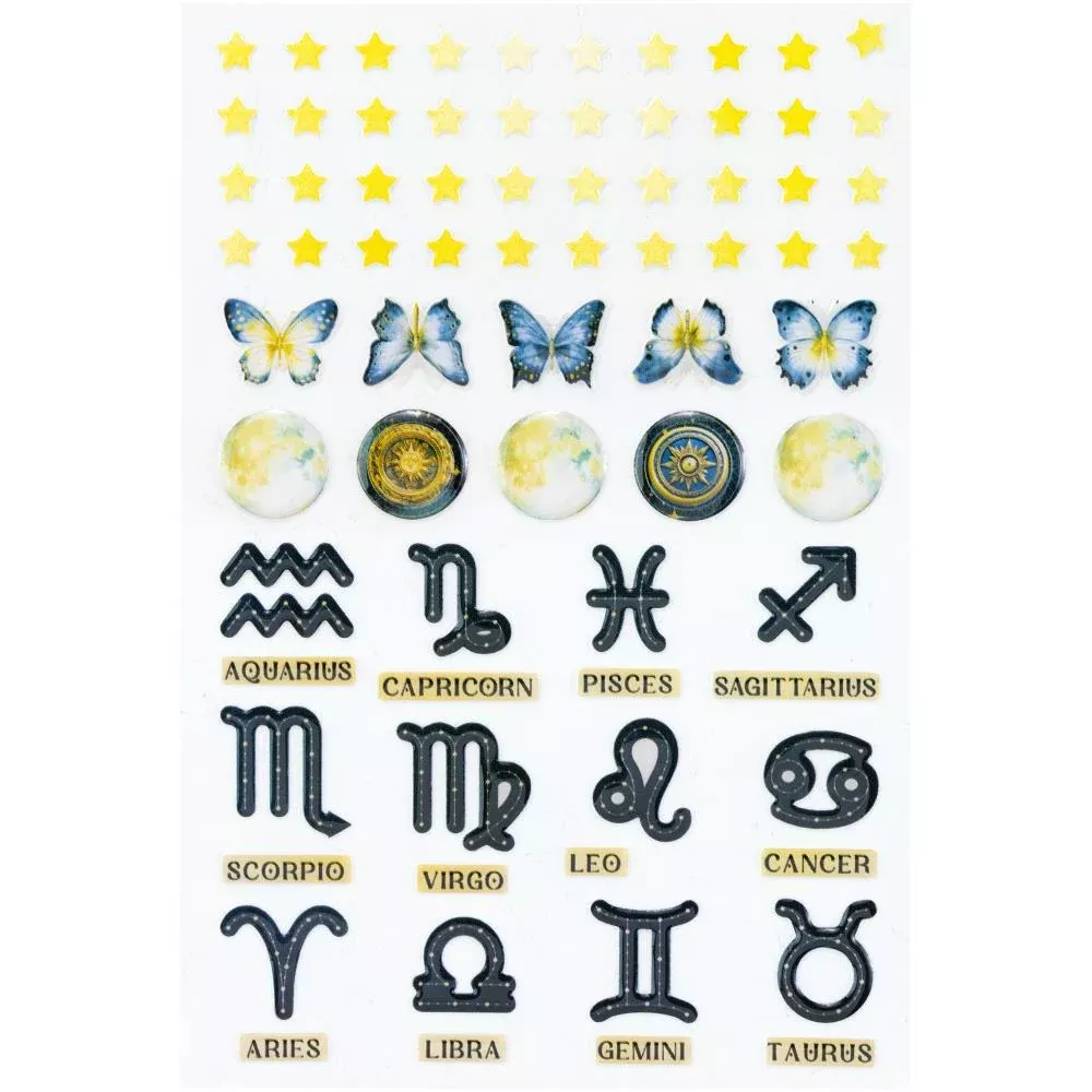49 & Market Epoxy Coated Stickers - Starlight Dreams, DSD-30723