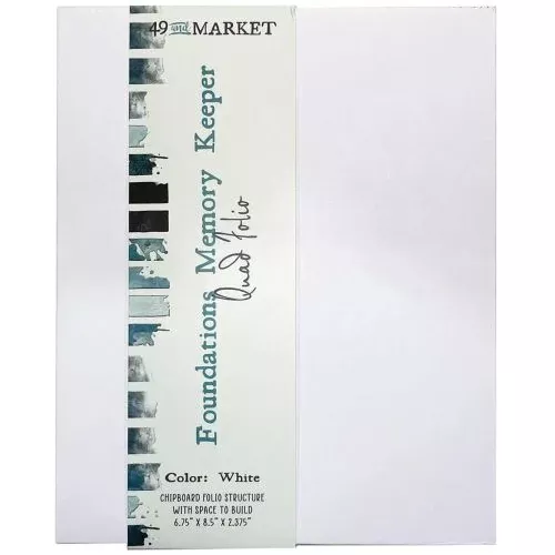 49 And Market Foundations Memory Keeper Quad Folio White - Postage as per Actual