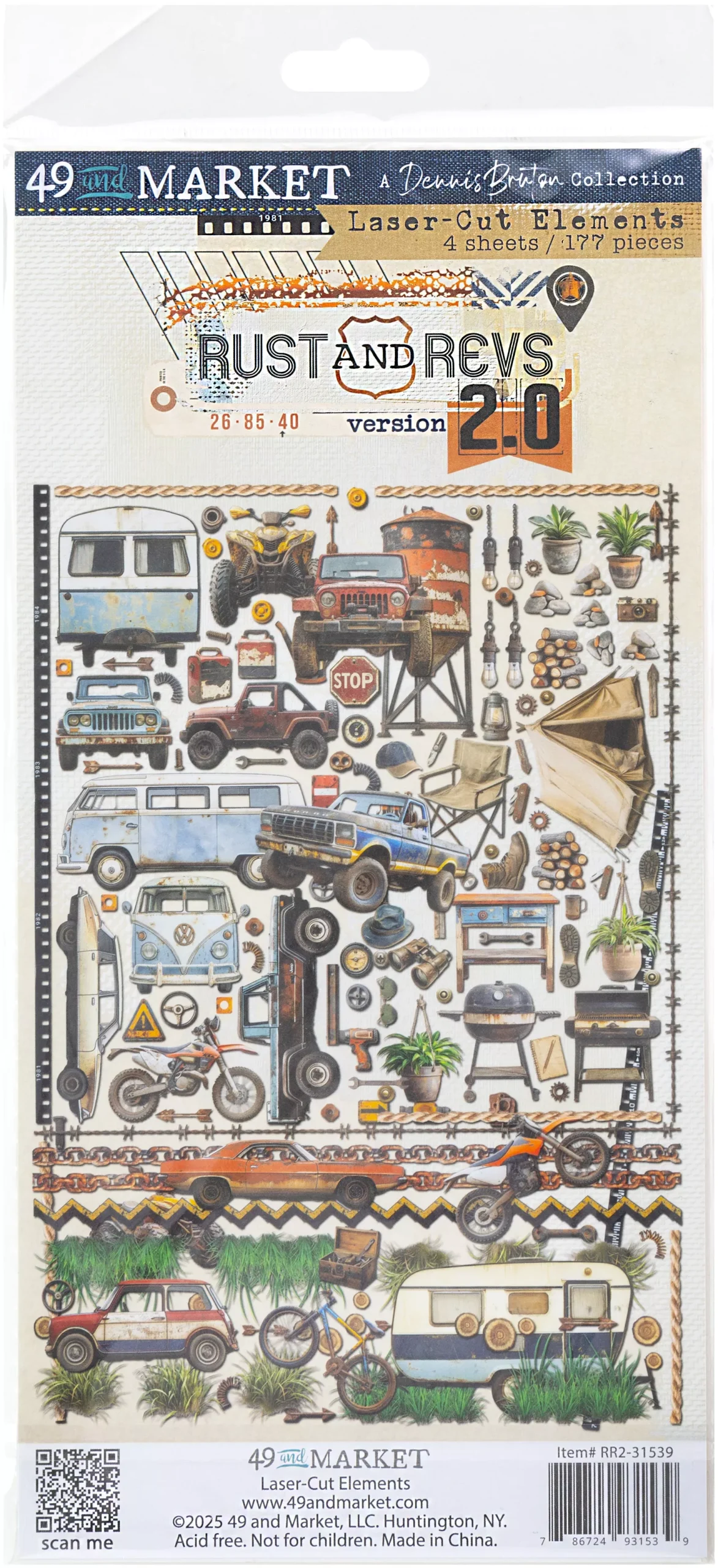 49 And Market Laser Cut Outs Elements, Rust & Revs 2.0