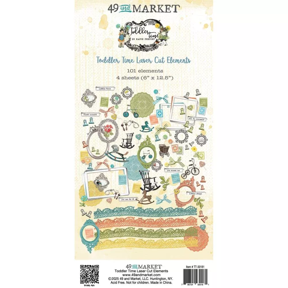 49 & Market Laser Cut-Outs, Elements - Toddler Time, TT-30181