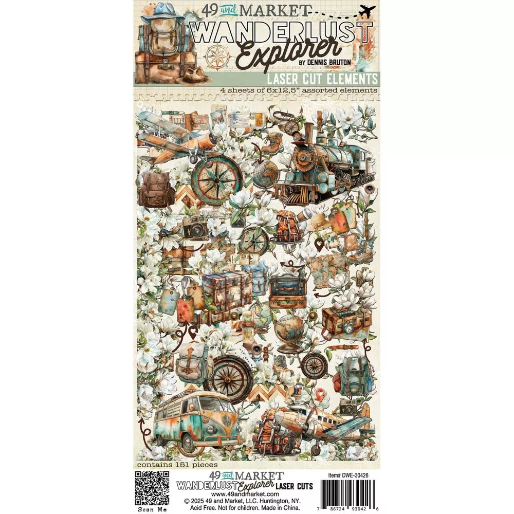 49 and Market - Laser Cut Outs Elements, Wanderlust Explorer