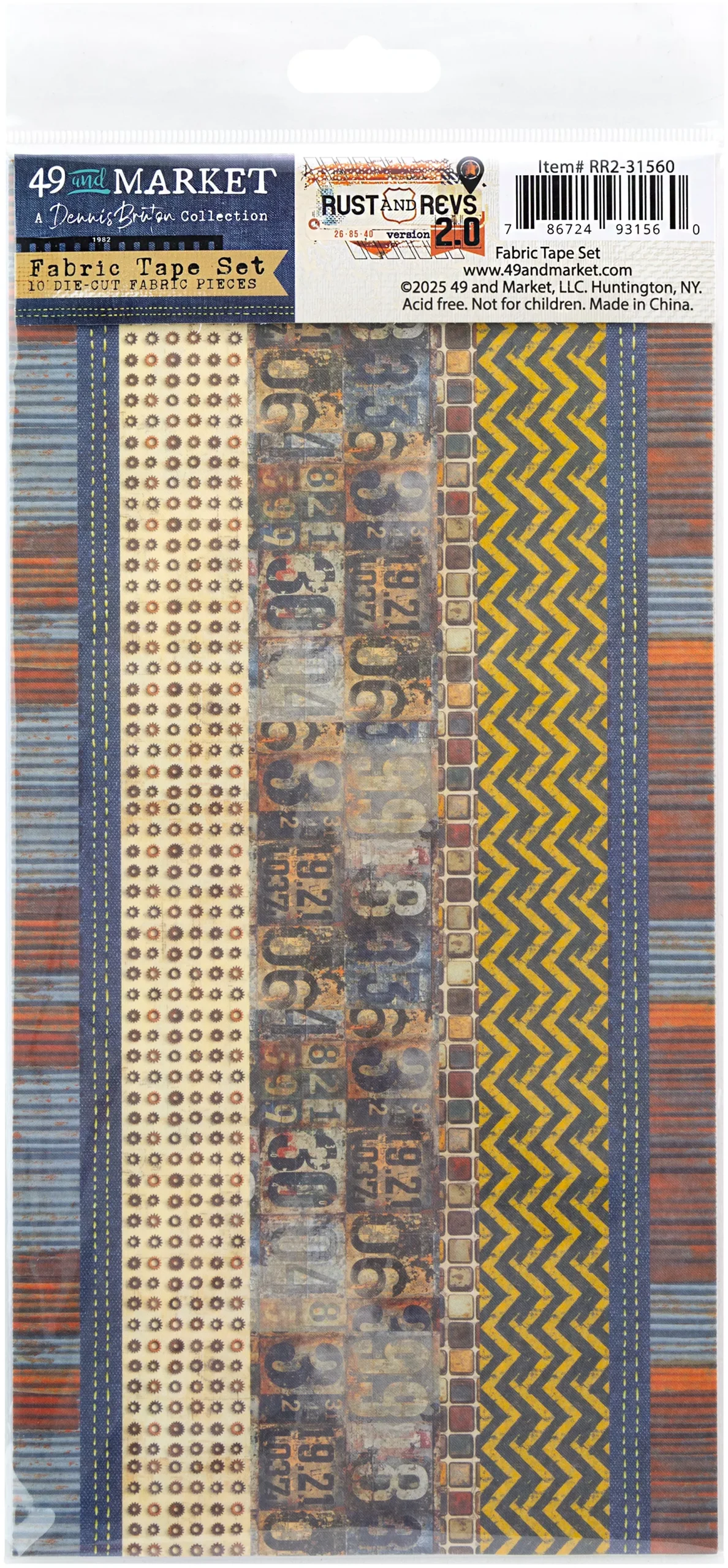 49 and Market -Rust Tape Sheet Set Rust & Revs 2.0