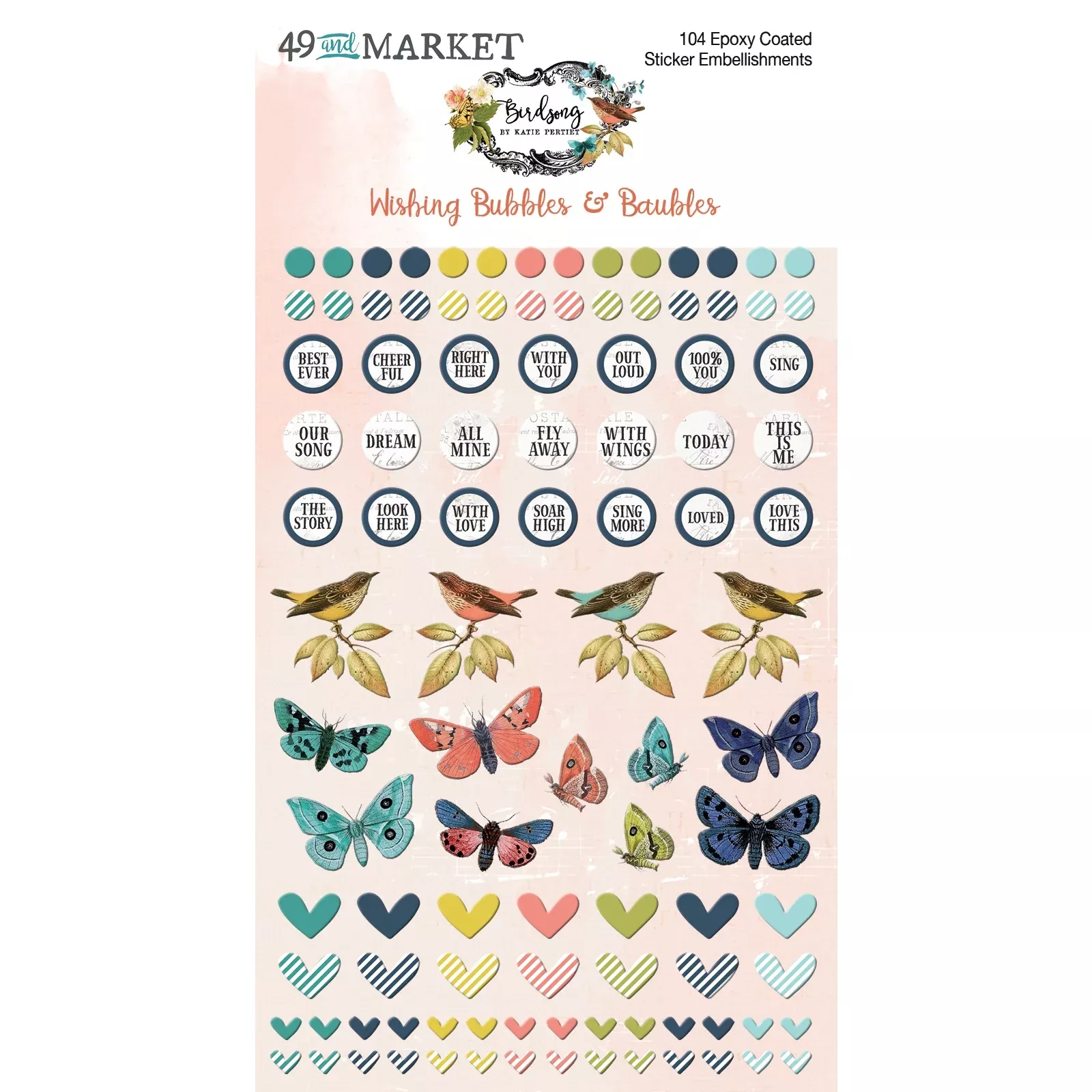 49 & Market Wishing Bubbles & Baubles - Birdsong, BSK-29277
