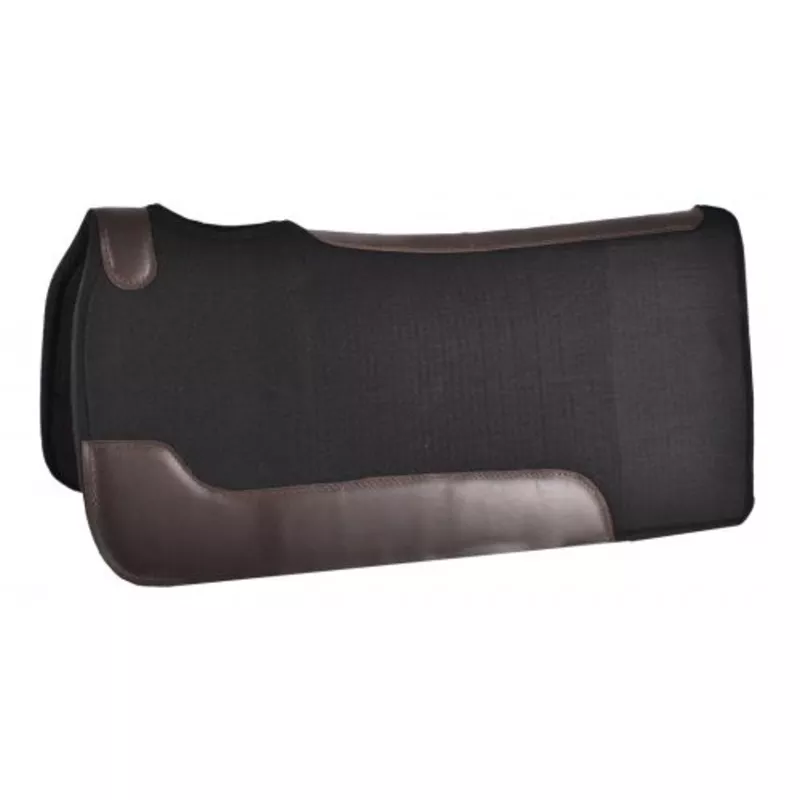#6299: Showman 30" X 32" Black Felt Saddle Pad