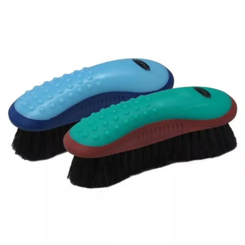 #72F9150: Showman Extra soft horse hair finishing brush with grip dot handle