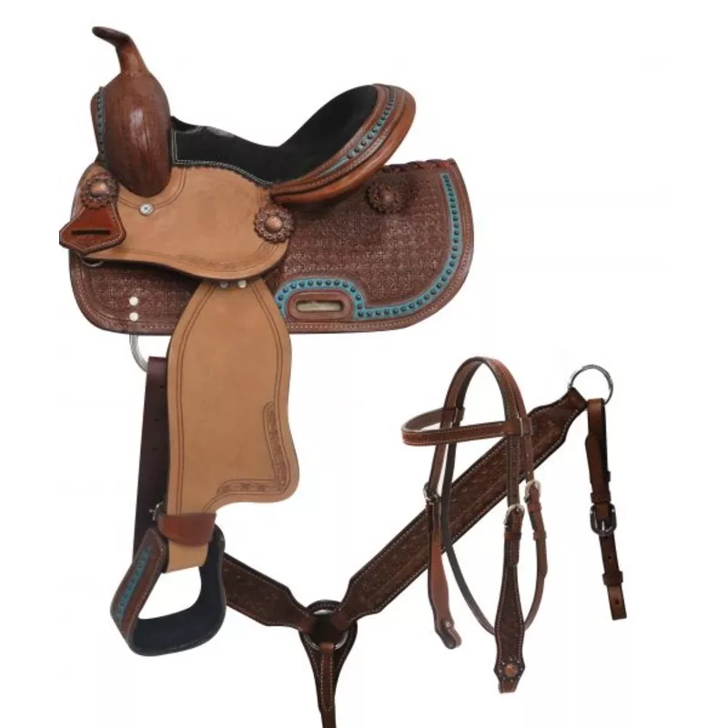 #786910: 10" Double TYouth/Pony saddle set