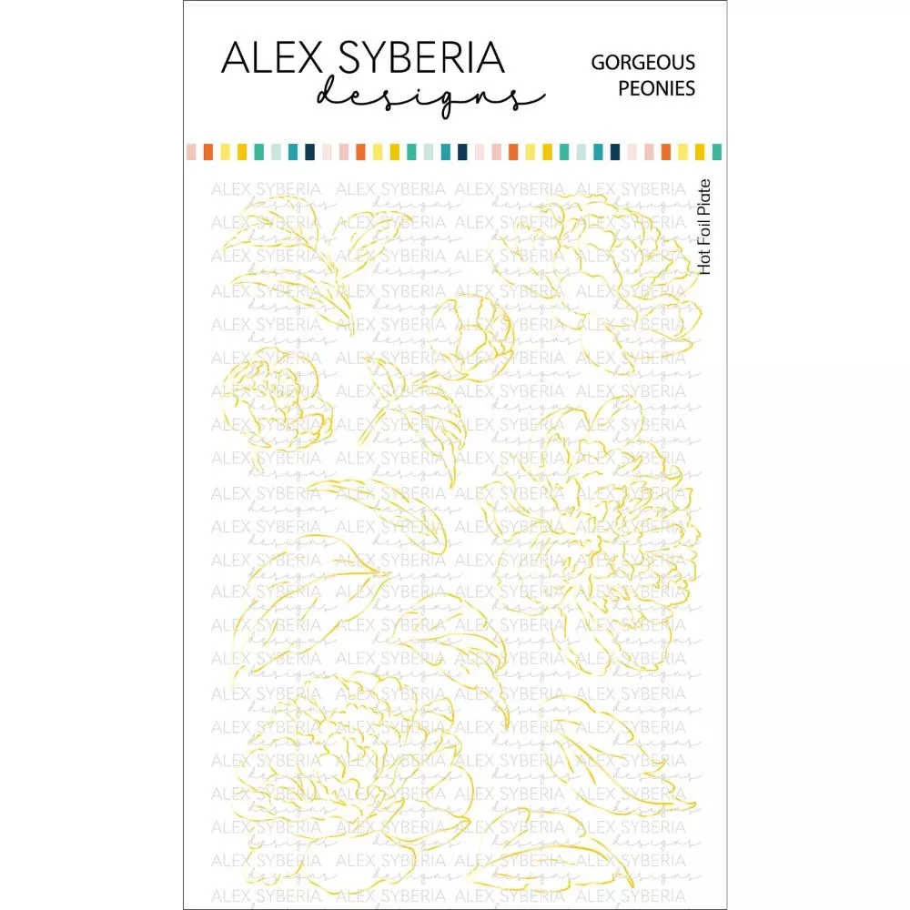 Alex Syberia Designs Gorgeous Peonies Hot Foil