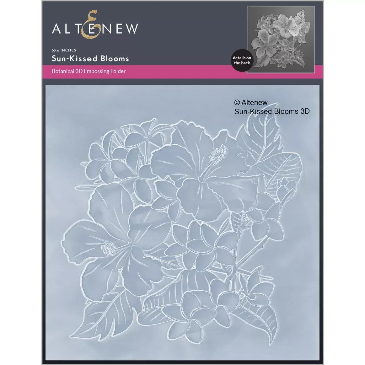 Altenew - 3D Embossing Folder - Sun-Kissed Blooms