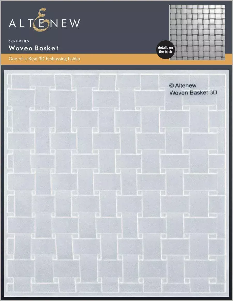 Altenew Woven Basket 3D Embossing Folder