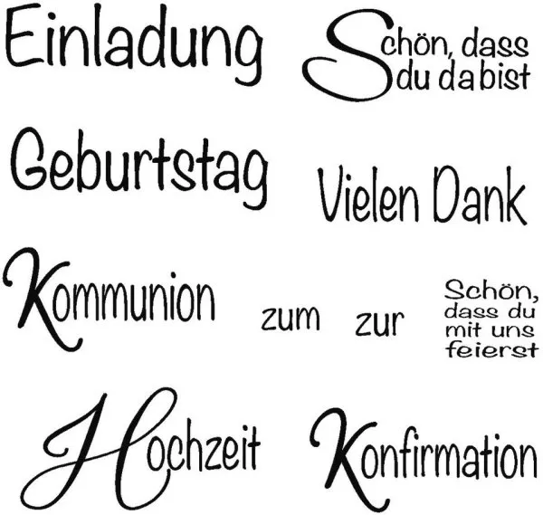 Anlass 1 - Clear Stamps - Rayher