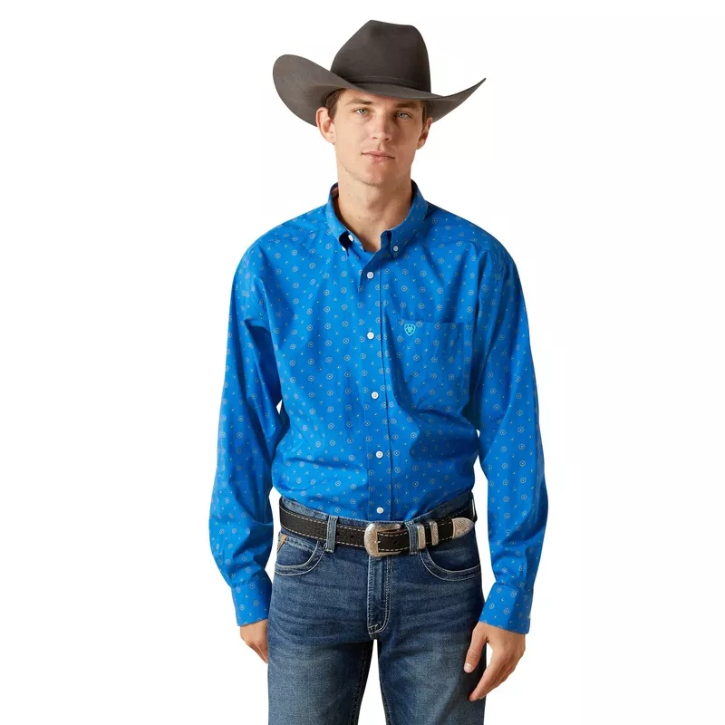 Ariat Men's Wrinkle Free Carter Classic Fit Button Down Shirt 10062226 C3