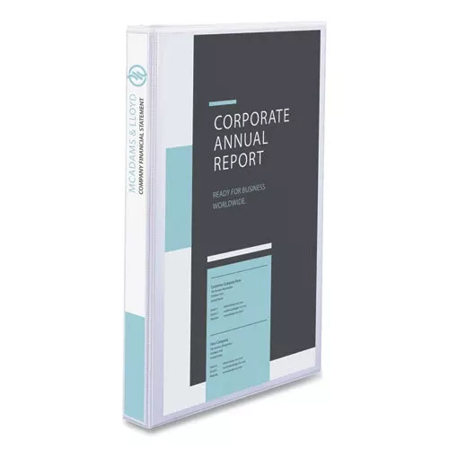 Avery 16500 Legal Durable View Binder With Round Rings, 3 Rings, 1" Capacity, 14 X 8.5, White
