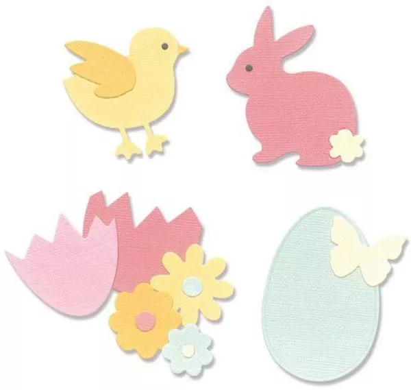 Basic Easter Shapes - Thinlits - Dies - Olivia Rose - Sizzix