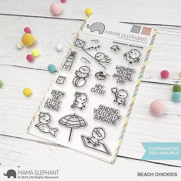 Beach Chickies - Clear Stamps - Mama Elephant