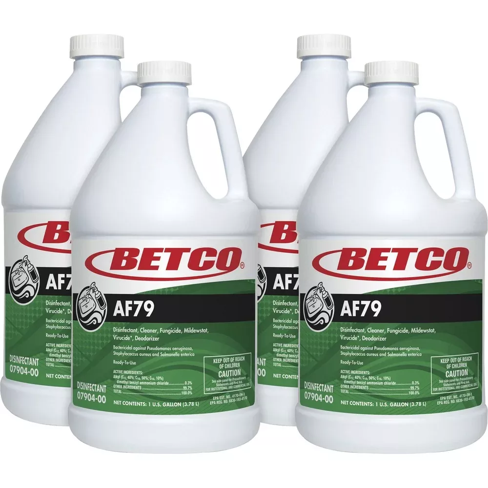 Betco Corporation Bathroom Cleaner, Acid-free, RTU, Citrus, 1 Gal, 4/CT, Blue
