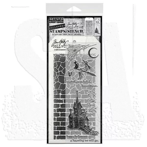Bewitching - Tim Holtz Mixed Media Stamps & Stencil Set - Stampers Anonymous