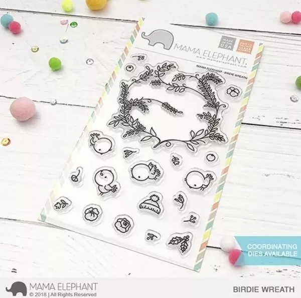 Birdie Wreath - Stamp & Die Bundle - Mama Elephant