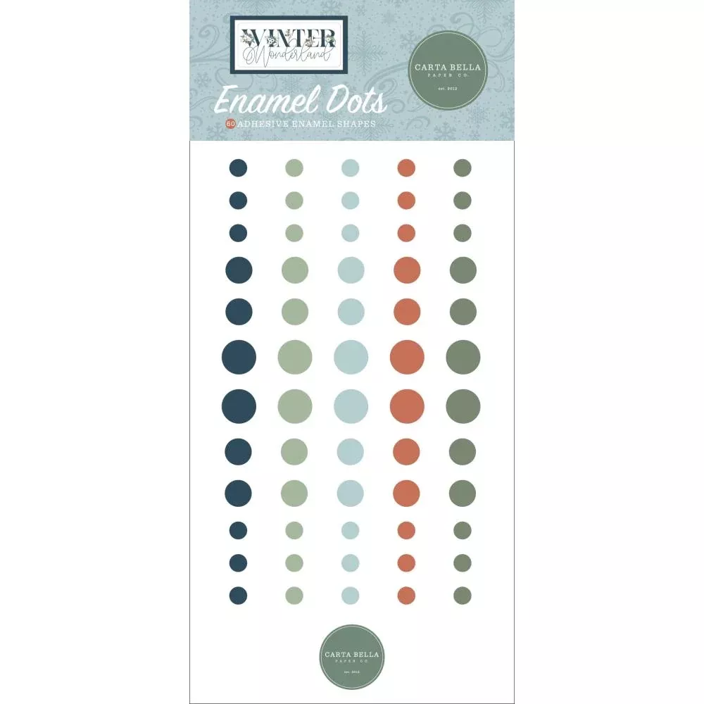 Carta Bella Carta Bella Adhesive Enamel Dots Winter Wonderland