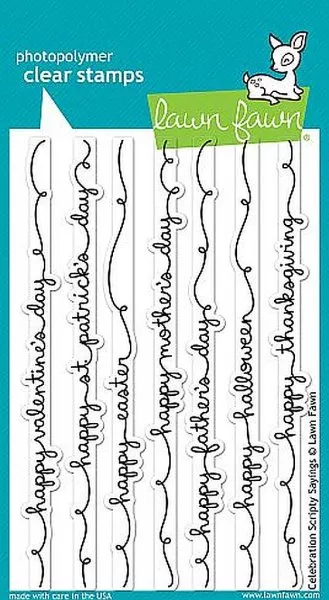 Celebration Scripty Sayings - Clearstamps - 2nd grade goods