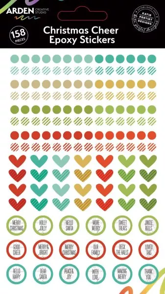 Christmas Cheer - Epoxy Stickers - Arden Creative Studio