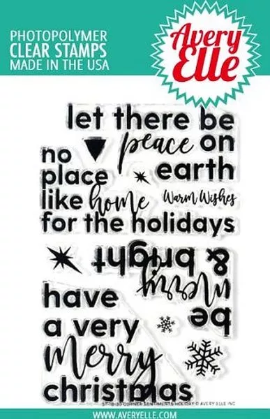 Corner Sentiments Holiday - Clear Stamps