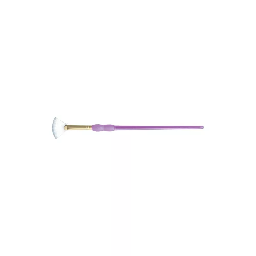 Crafter's Choice White Taklon Fan Brush Size 1