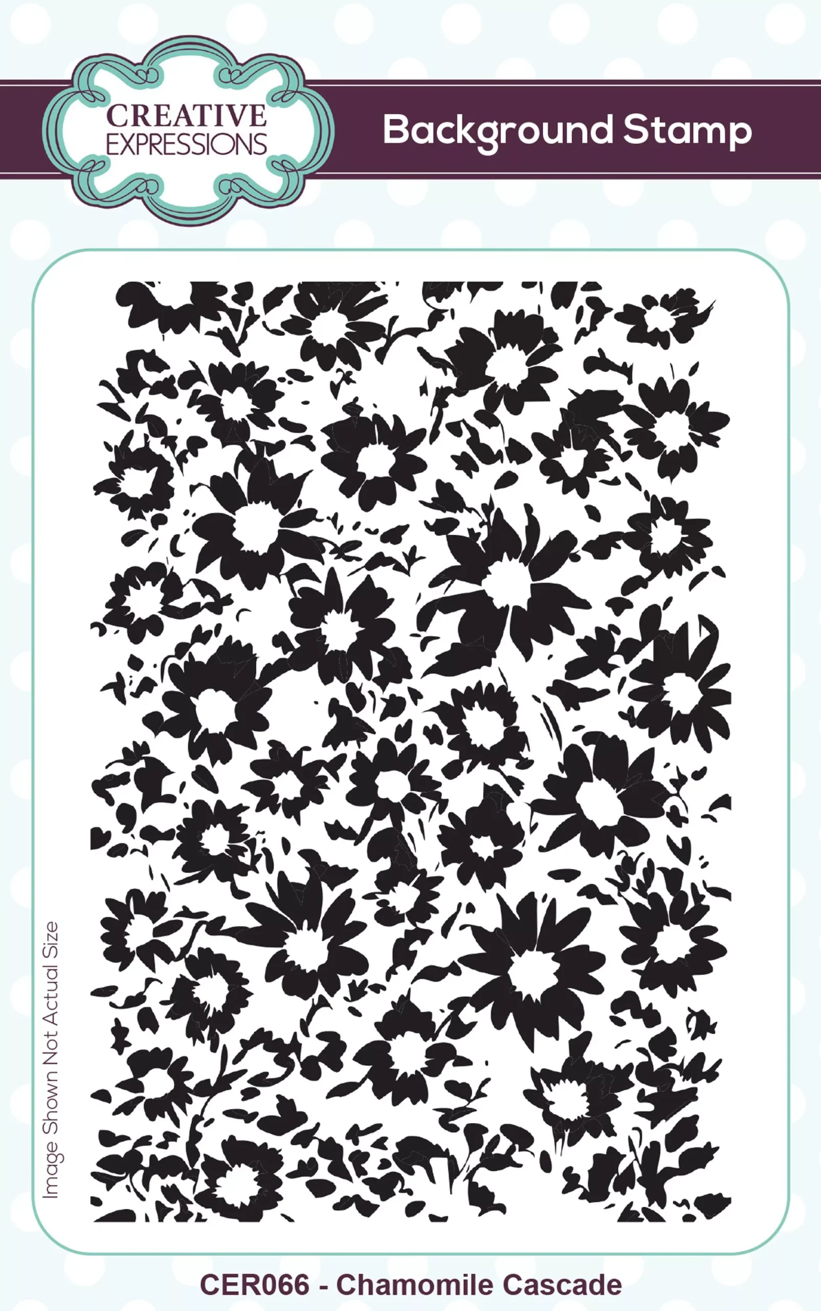 Creative Expressions • Chamomile Cascade Pre-Cut Rubber Stamp