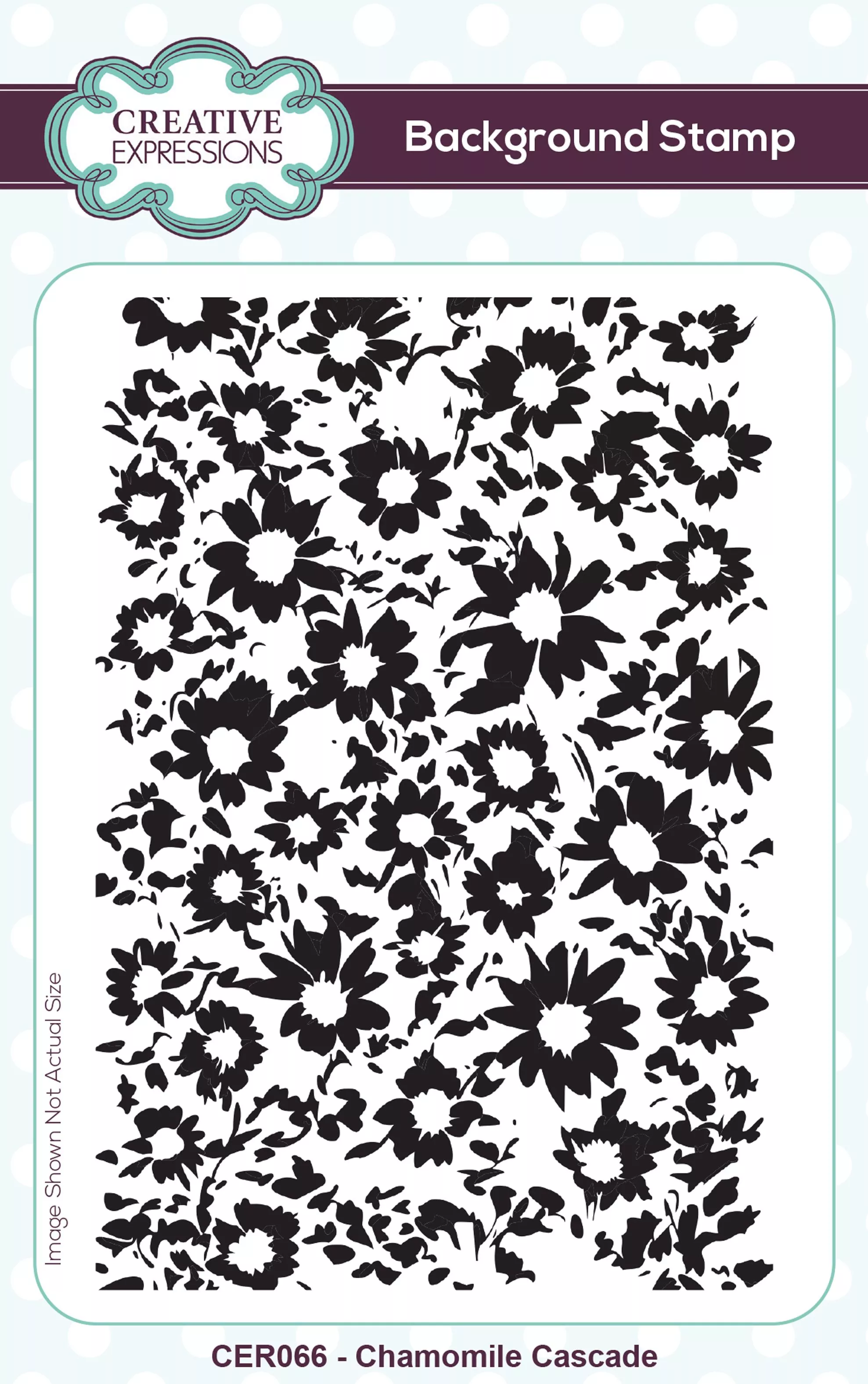 Creative Expressions • Chamomile Cascade Pre-Cut Rubber Stamp