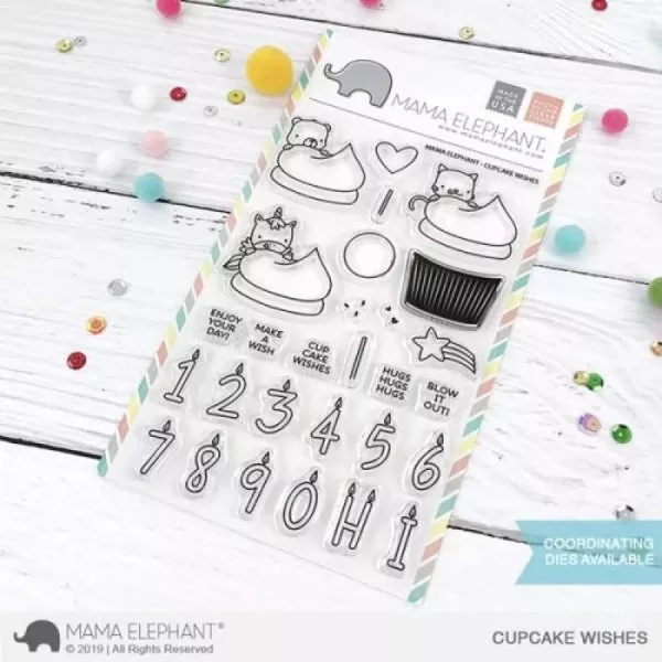 Cupcake Wishes - Stamp & Die Bundle - Mama Elephant
