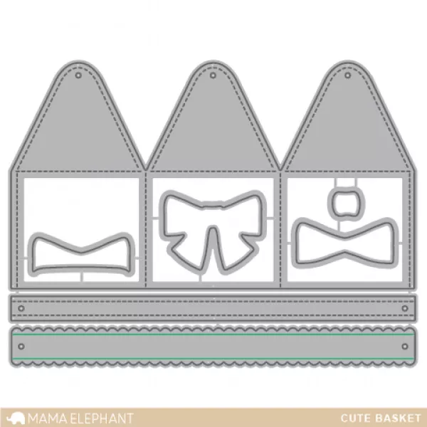 Cute Basket - XL Creative Cuts - Mama Elephant