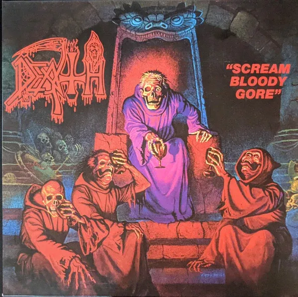 Death- Scream Bloody Gore (LP, Album, RE, RM)
