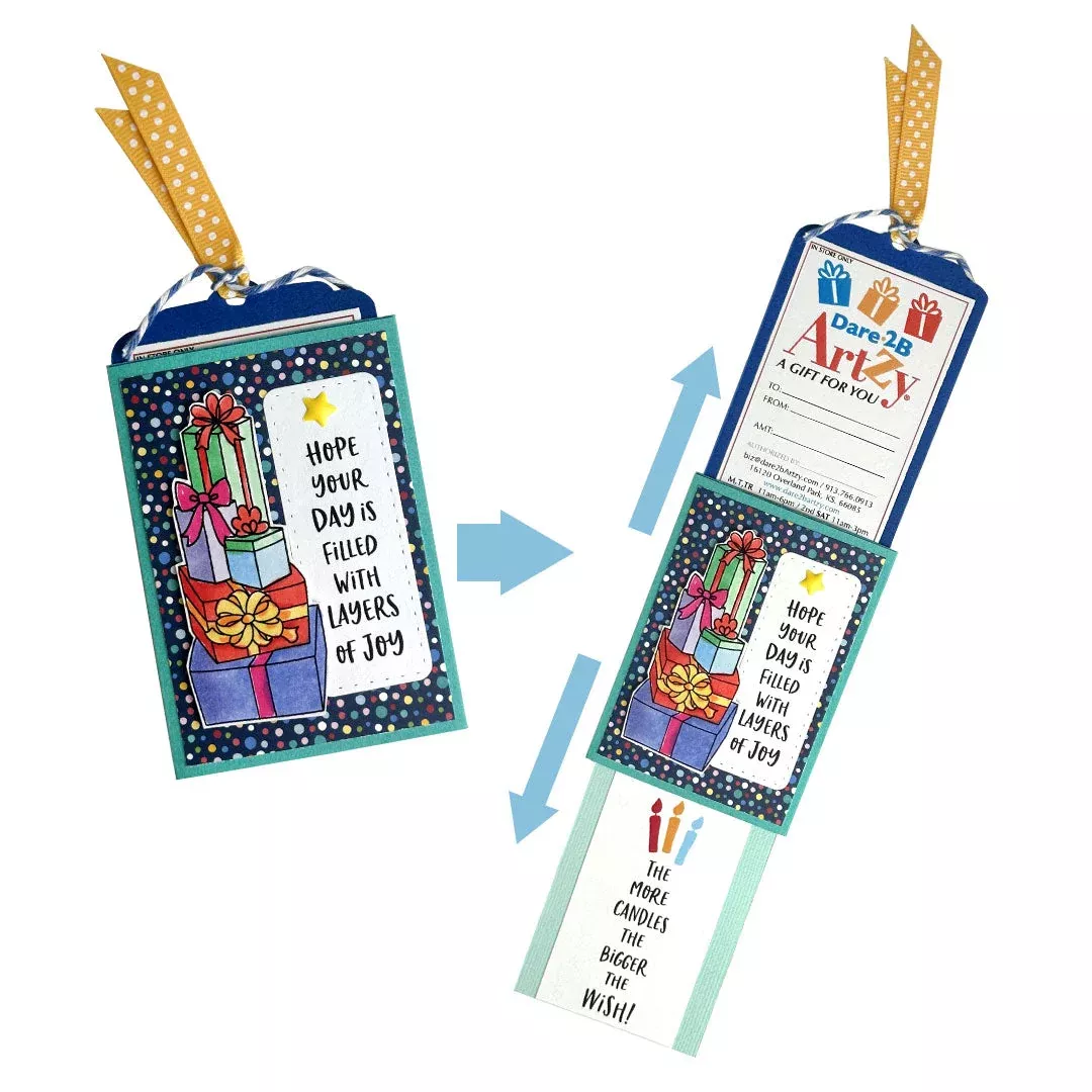 Dies: Dare 2B Artzy-Pull & Reveal Gift Card Holder Die