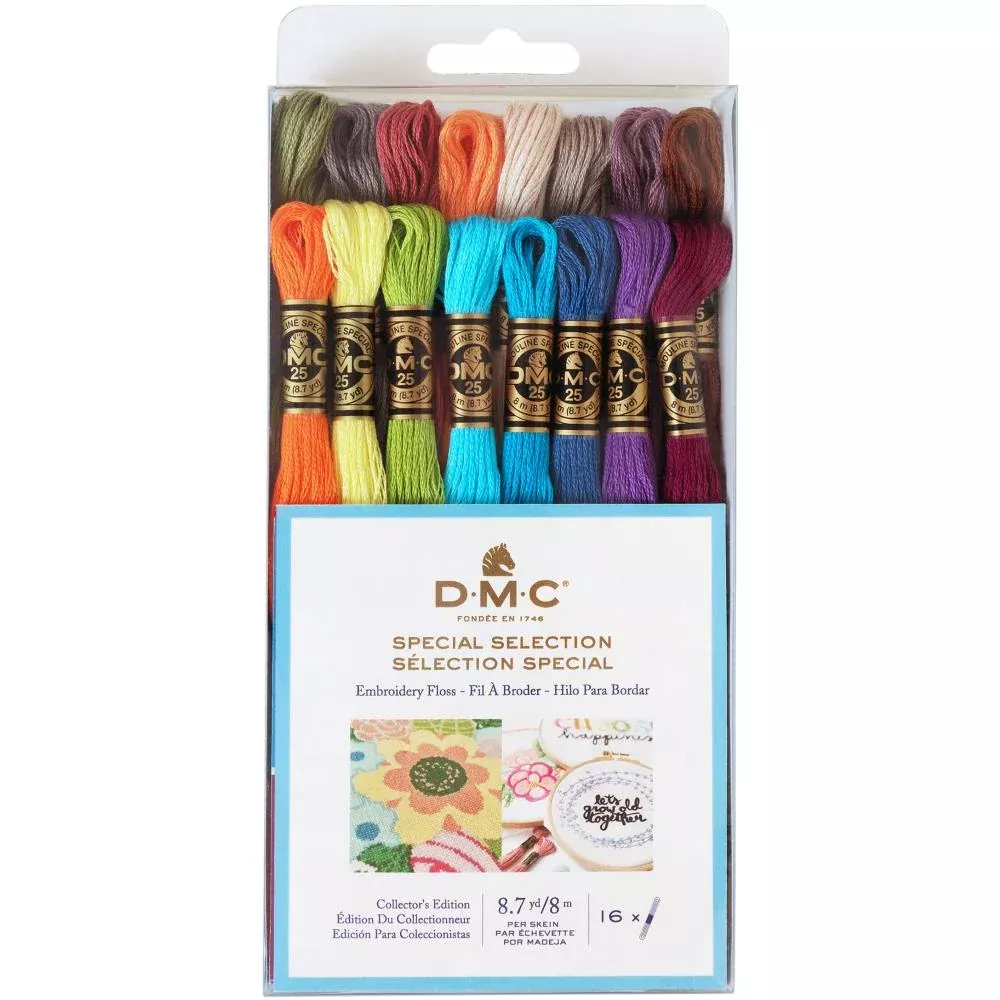 DMC Embroidery Floss Pack 16 Colors 117F25CM16