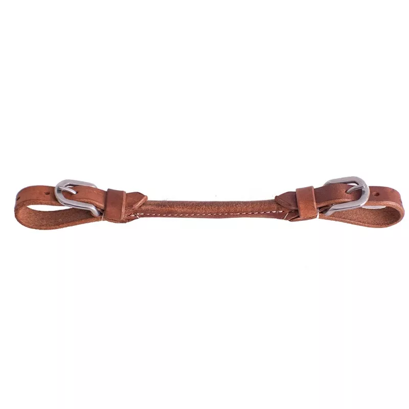 #EE-5094: ShowmanHarness leather adjustable rolled center curb strap