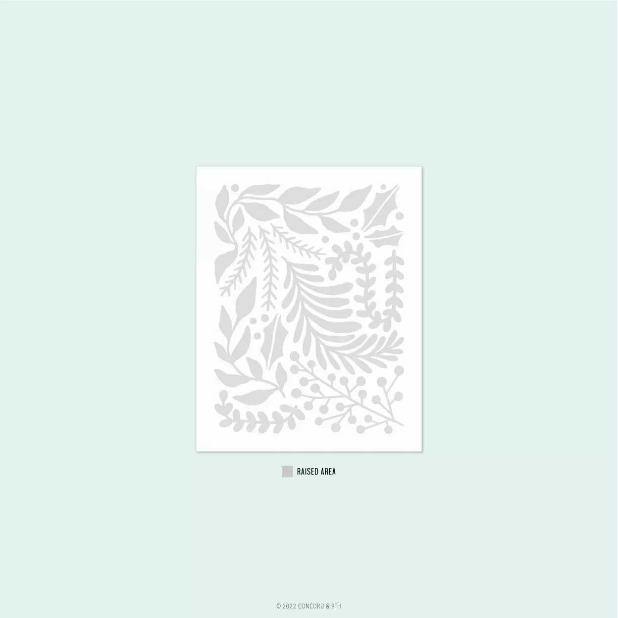 Embossing Folders: Concord & 9th-HOLIDAY SPRIGS EMBOSSING FOLDER