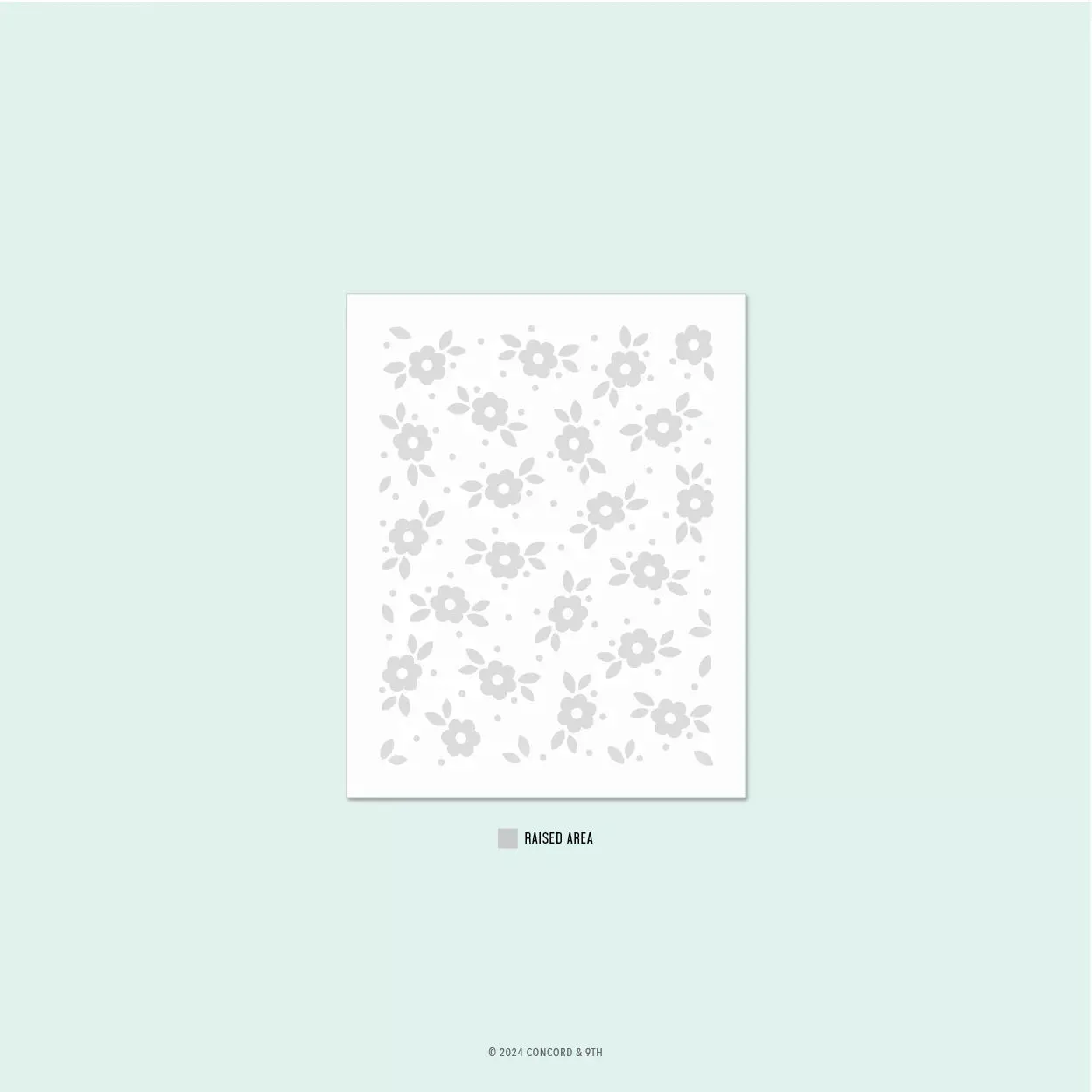 Embossing Folders: Concord & 9th-Tea Blossom Embossing Folder
