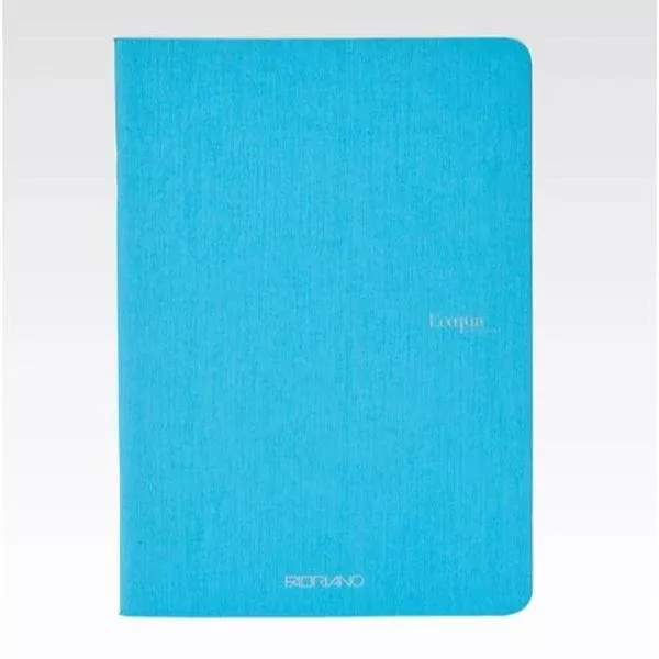 fabriano ecoqua stapled notebook turquoise plain
