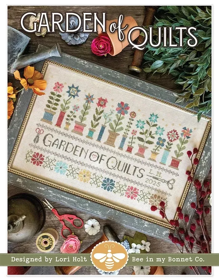 Garden of Quilts Cross Stitch Pattern Lori Holt of Bee in my Bonnet, ISE-4100