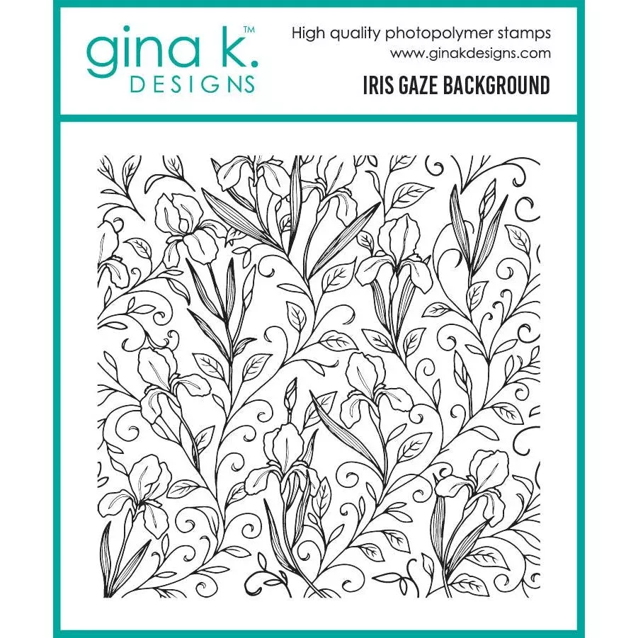 Gina K. Designs - Clear Stamps - Iris Gaze Background